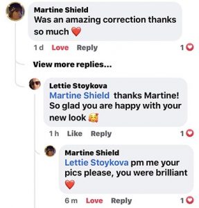 Martine Brow Correction Testimonial